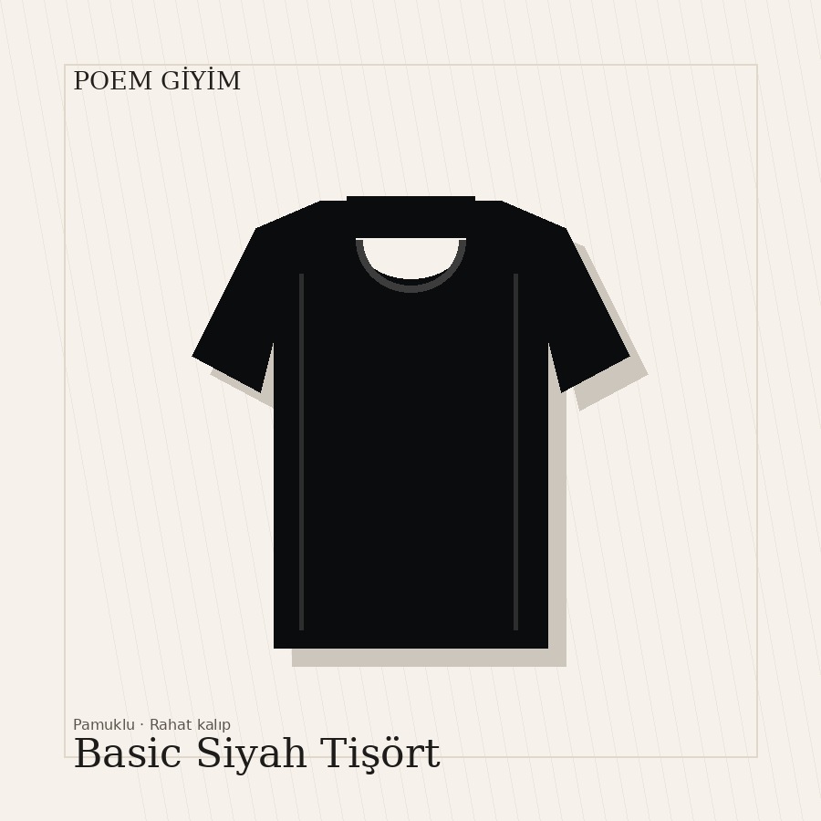 Basic Siyah Tişört