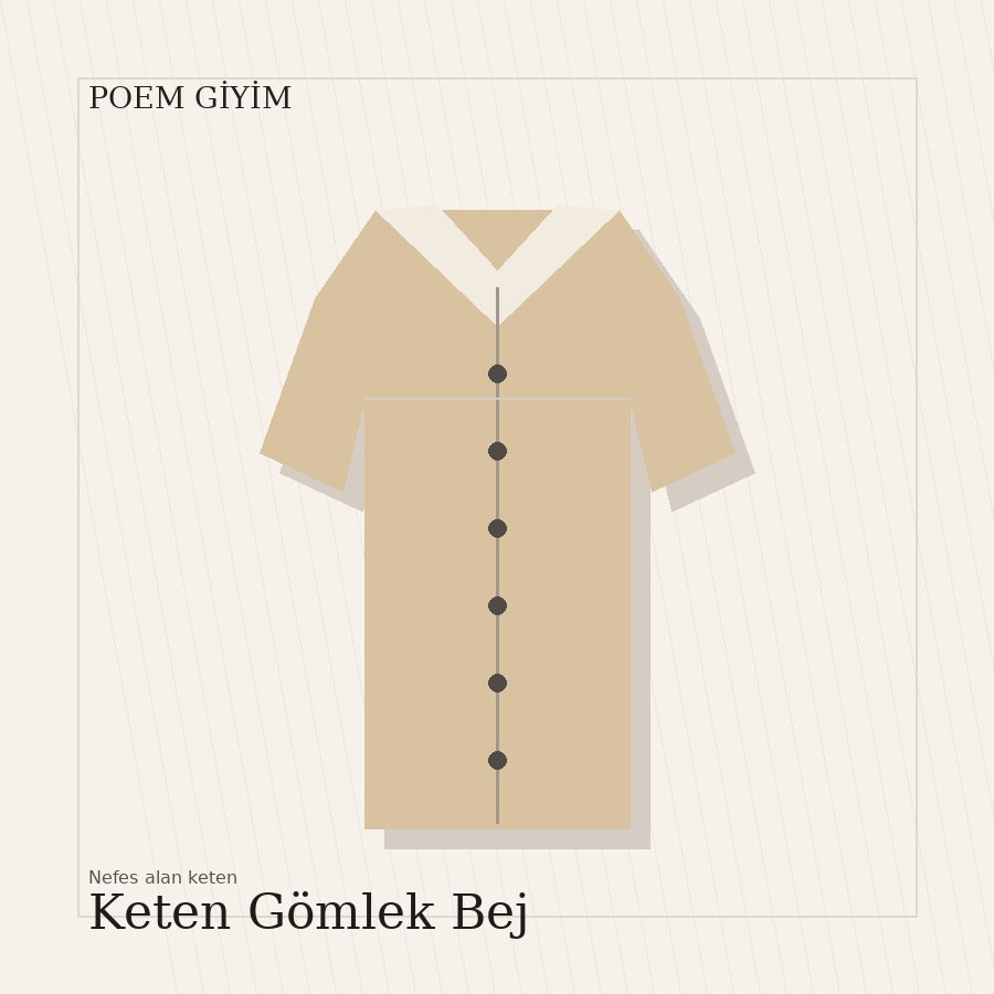 Keten Gömlek Bej