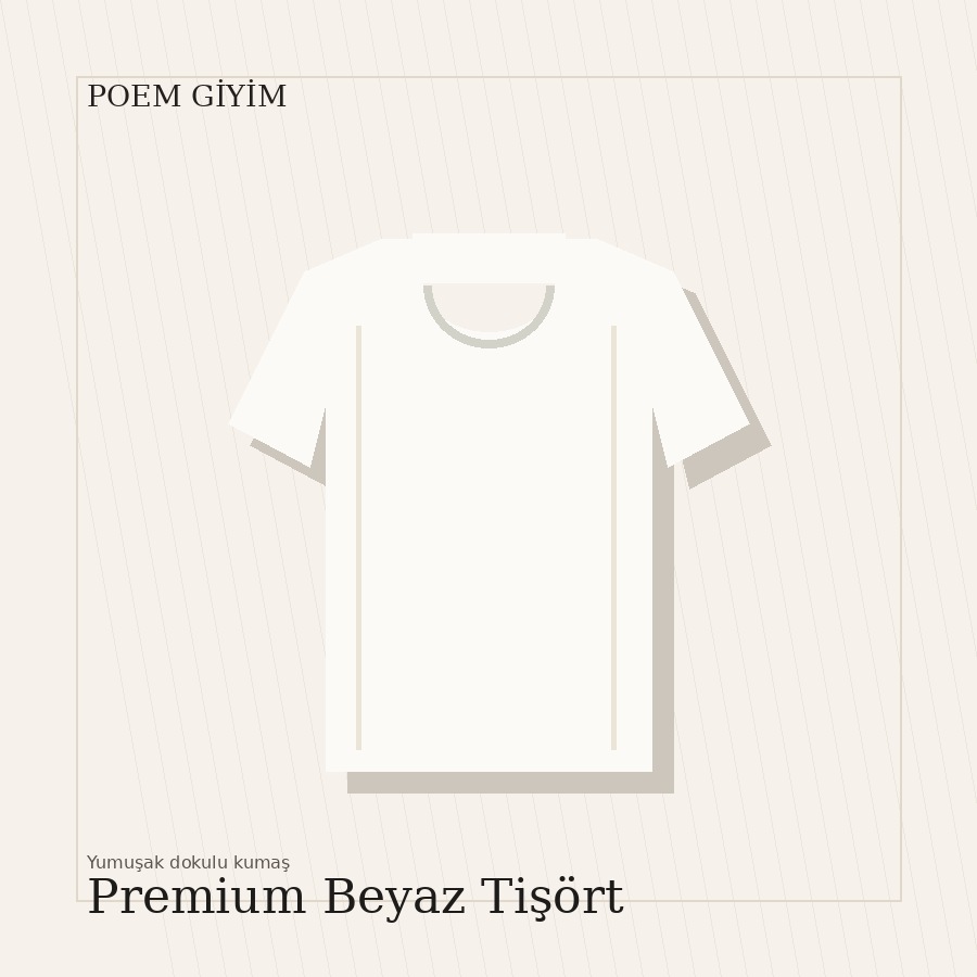 Premium Beyaz Tişört